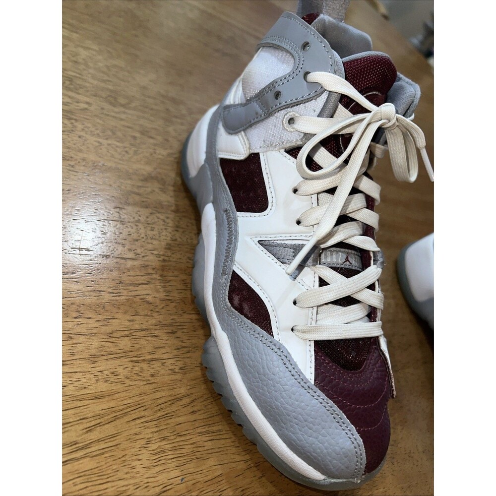 Nike Boys Air Jordan Jumpman Two Trey GS White‎ Cherrywood Red Sneakers Size 4Y - Picture 13 of 15